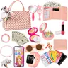 Princess Pretend Play Playset for Girls - BPA-Free Stylish Fake Cosmetics Kit with Handbag, Phone, Wallet, Roleplay Accessories, Kids Toys for 3+ Years, Perfect Gift for Young Girls That Encourages Imaginative Play,familyfun