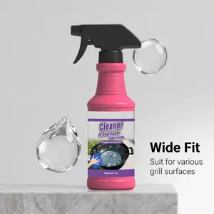 BBQ Grill Cleaner, Easy-To-Use Surface Degreaser, Portable and Simple Operation, Effective Oil Stain Remover for Grills