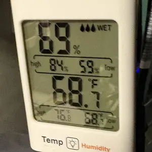 Digital Hygrometer & Thermometer - Accurate Indoor Humidity & Temperature Monitor with Rapid Refresh for Home, Bedroom, Office & Greenhouse