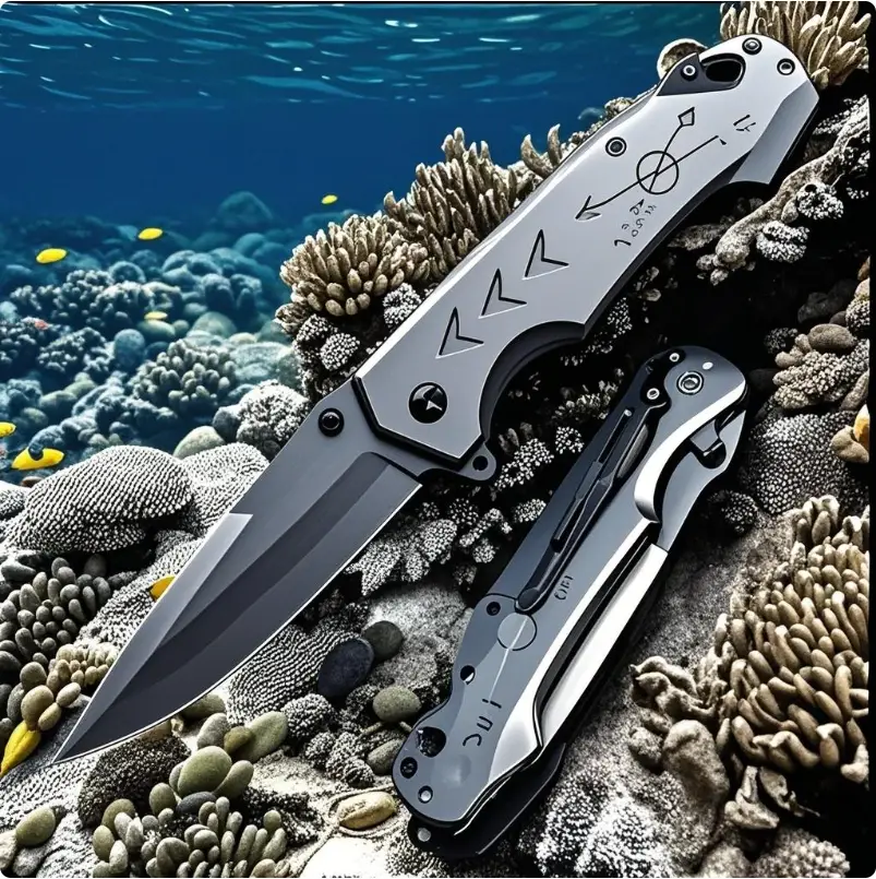 EDC portable high hardness stainless steel folding knife outdoor survival hiking knife outdoor multi-function knife self-defense portable survival kni