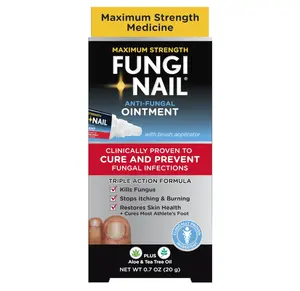 Fungi Nail Anti-Fungal Ointment, Kills Toe Fungus with Tolnaftate, & Clinically Proven to Cure and Prevent Fungal Infections, 0.7 Fl Oz (Pack of 1)