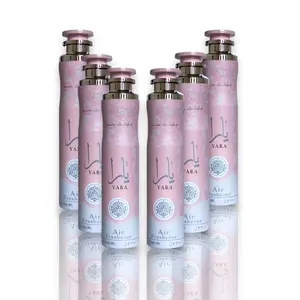 Lattafa Yara Air Freshener (6-Pack Bundle) 300ml each | Long-Lasting Home Spray with Vanilla, Orchid, and Musk Notes | Floral, Fruity & Woody Scent