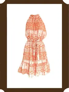 BTFBM Halter Pleated Dress - Size Large