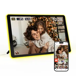 Gift Idea for Family, Apolosign Digital Picture Frame, Home Decor, 10.1 Inch 15.6 Inch 14.1 Inch HD IPS Touchscreen, Support Multi-user Connection, Share Photos Videos Via Free App, Support upport WIFI SD Card, Auto-Rotate Electronic Photo Frame