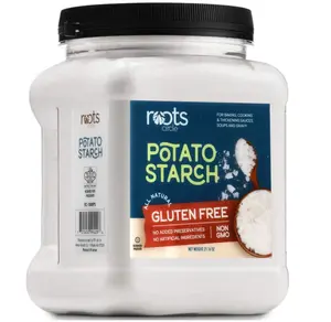 Roots Circle Gluten-Free Potato Starch | 1 Pack of 21oz Jar | No Preservatives or Artificial Ingredients | Kosher for Passover Thickener for Soups Stews, Gravies & Sauces