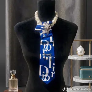 Lastly D Monogram Necktie