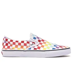 Vans Men's Slip-On Rainbow Checkerboard, from StockX