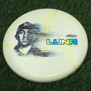 Discraft Special Blend Titanium Metallic Big Z Pearl Luna with 2026 Paul McBeth Tour Series Stamp - 175.0g - Superpale Yellow