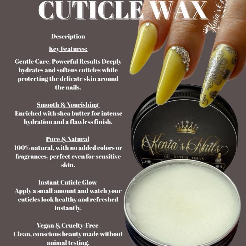 Kenia's Nails Manicure and Pedicure Cuticle Kit with Hydrating Wax 1 oz, Includes 4 Drill Bits, Red & Blue Kits for Dry Nails