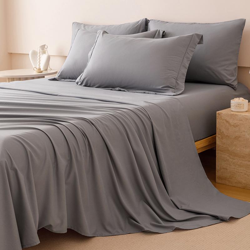 5/7pcs Luxurious Checkered Comforter, Soft Microfiber, Breathable, Easy Care for All Seasons, Bedding Set with Down Alternative Comforter, Sheets, Pillowcases & Shams, Queen And King Size