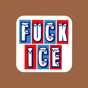F ICE Sticker, activism stickers, Protest Liberal Leftist Democracy Human Rights Vinyl Stickers