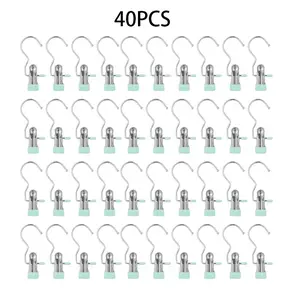 40pcs Boot Hangers for Closet, Hanging Hooks for Laundry, Towel Clips, Boot Organizer for Home and Travel, Clothespins for Pants Hats Socks Gloves