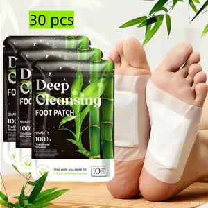 30 Patches-Deep Cleansing Foot Patch Foot Care,Herbal Foot Detox Patches For Foot Care, GingerBamboo Deep Cleansing Pads for Stress ReliefToxin Removal, Better Sleep & Wellness FitnessTreatment Healthcare Solution TherapeuticHealthy Therapy