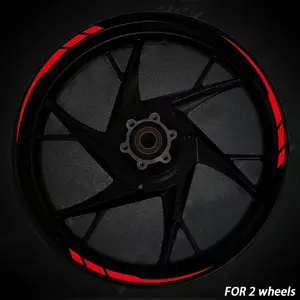 13 pieces of vinyl stickers for car, motorcycle and bicycle wheel hubs