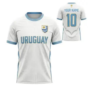 [Custom Name] Uruguay V2 Soccer Jersey Custom Name Number, Uruguayan Flag Football Shirt, Uruguay Football Jersey 2026, Uruguay Flag Soccer Fan Shirt