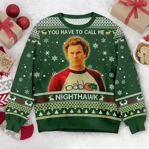 Step Brothers Christmas Ugly Sweater: Brennan Huff Nighthawk Acrylic Blend