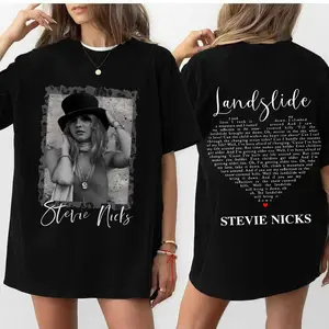 Vintage Stevie Nicks  2 Side Unisex Tshirt Hollywood, Don't Be A Lady Be A Legend Shirt, Retro 90s Stevie Nick Tour Shirt, Gift for Men for Woman Summer Prints