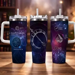 Sagittarius 40oz Tumbler Archer Horoscope Travel Mug Birthday Present