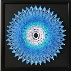 Geometric Nail Wrap String Art Kit, DIY Craft Material for Creative Handmade Projects, Stress Relief Gift Idea, Home Decor