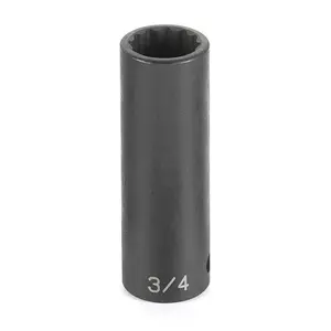 212 MAIN .50 in. Drive 12-Point Deep Socket, 24mm Alloy Steel High-Torque Socket for Tight Areas