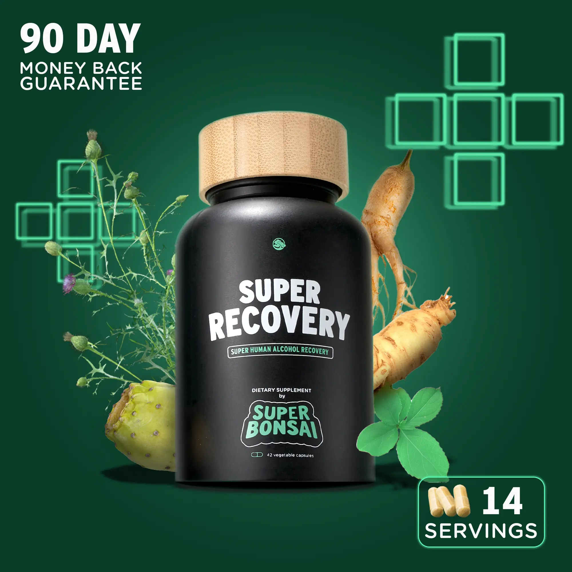 SuperBonsai Super Recovery - Natural Ingredients with DHM and Milk