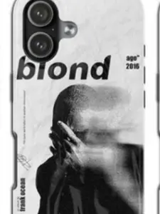 [Free Gift 5pcs Sticker] Frank Ocean Blonde Mood Aesthetic Tough Case for iPhone 17 16 15 14 13 12 11 Pro Max Plus XR XS 8 7 SE Minimalist Music Art Dual Layer Shockproof Protective Cover1