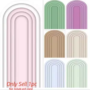 Striped Arch Wall Background, Children Birthday Party Colorful Decoration, Wedding Baby Shower Dual-Sided Backdrop, Wedding Arch Cover, Wedding Arched Backdrop