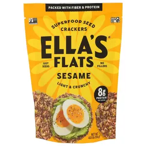 Ellas Flats Crackers Sesame - 4.800 OZ