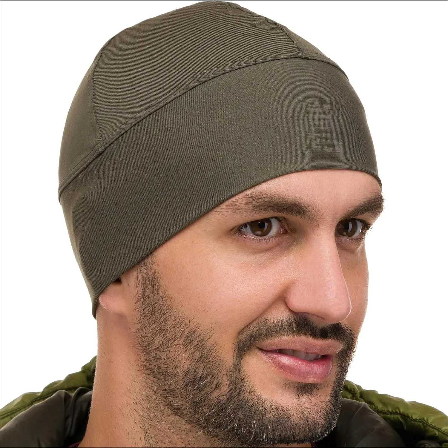 Sports & Outdoor Helmet Liner Skull Cap Beanie - Cooling, Stretch, Breathable, Moisture-Wicking Headwear, 1 Size Fits All, 2-Pack (Black) & 6-Pack (Black, Gray, Navy, Khaki, Red, White) for Biking Under Helmets