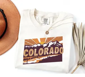 Comfort Colors Colorado T-Shirt, Vintage Colorado Mountain Shirt, Colorado Travel T-Shirt, Nature Lover Tee, Wilderness Shirt, Hiking Shirt