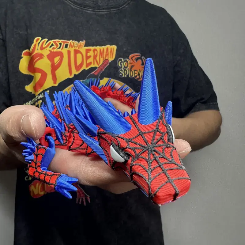 18-in Glam Oversized 3D-Printed Pterodactyl Mythical Creatures Sculpture, Multicolor Decorative Animal Figure Figurines, Unique Collectible Room Decor, Whimsical Wall/Desk Ornament, Ideal Gift for Home Decor Enthusiasts, Unique Decor