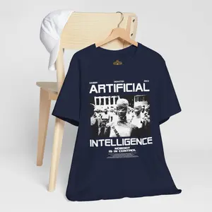 AI Art Inspired Unisex Tee, Casual Wear, Gift for Tech Lovers, Graphic T-Shirt, Geek Culture, Movie Fan Merchandise