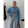 Kier Oversized Jacket Denim Mid Wash