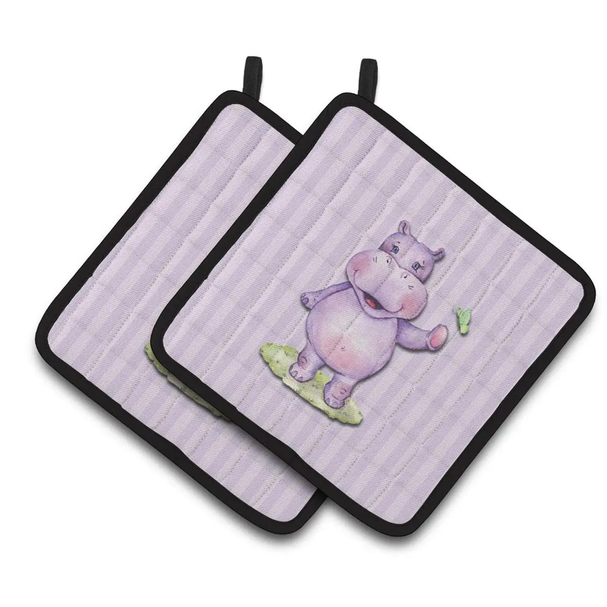 Carolines Treasures BB7147PTHD Hippopotamus Pair of Pot Holders