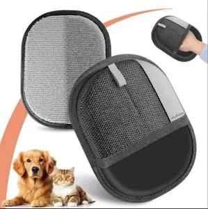 Electrostatic Reusable Pet Hair Remover Mitt - Professional Deshedding Glove & Furniture Cleaning Tool for Dogs & Cats