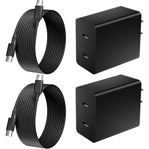 For iPhone 17 Charger,2Pack 45W Dual Type C Charger Fast Charging Block with 6FT Long USB C Charging Cord for iPhone 17 Pro/17 ProMax/17 Air/16 ProMax/16e/15/15 Plus