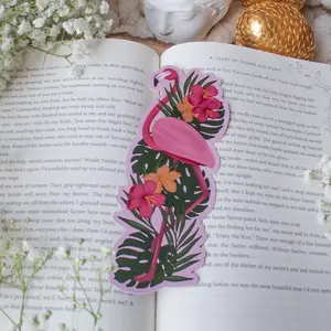 Flamingo Bookmark | Pink Summer Soft Touch Bookmark