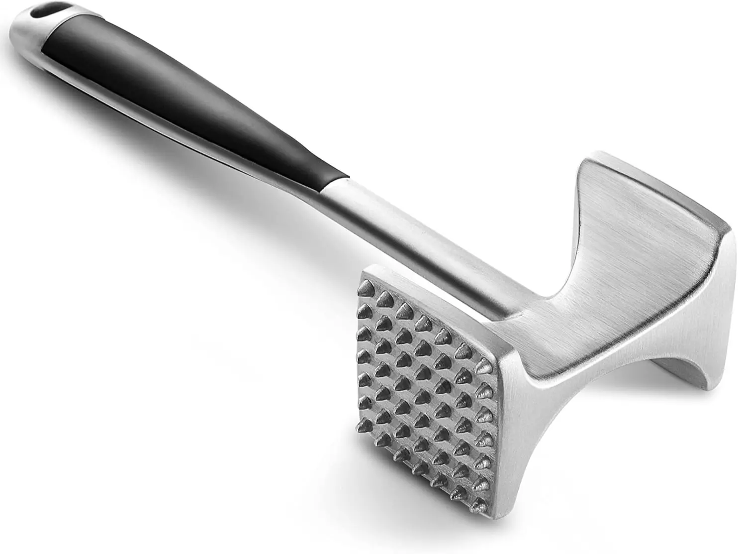Heavy-Duty Meat Tenderizer Hammer - Dual-Sided Smooth Meat Mallet with Ergonomic Non-Slip Handle, Steak Pounder for Beef, Chicken, Kitchen Meal Prep