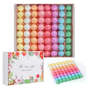 64-Piece Essential Oil Bath Salt Bomb Gift Set (Individually Wrapped): A Premium Self-Care SPA Gift, Top Choice for Anniversary/Birthday Presents, Perfect for Her Who Has Everything