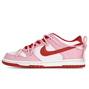 Nike Dunk Low-Top Skate Shoes for Women with Dual Laces, Non-Slip Grip, and Pink Colorway