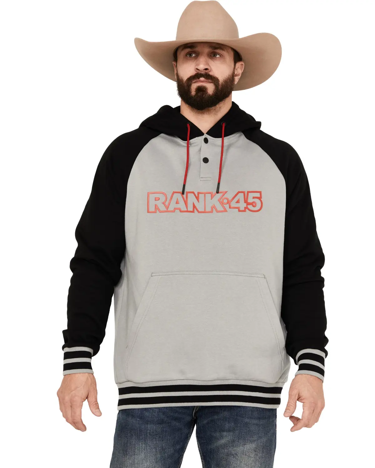 Rank 45 Men's 45&Reg; Men'S Color Block Challenger Hooded Pullover - Rmsp23sw3