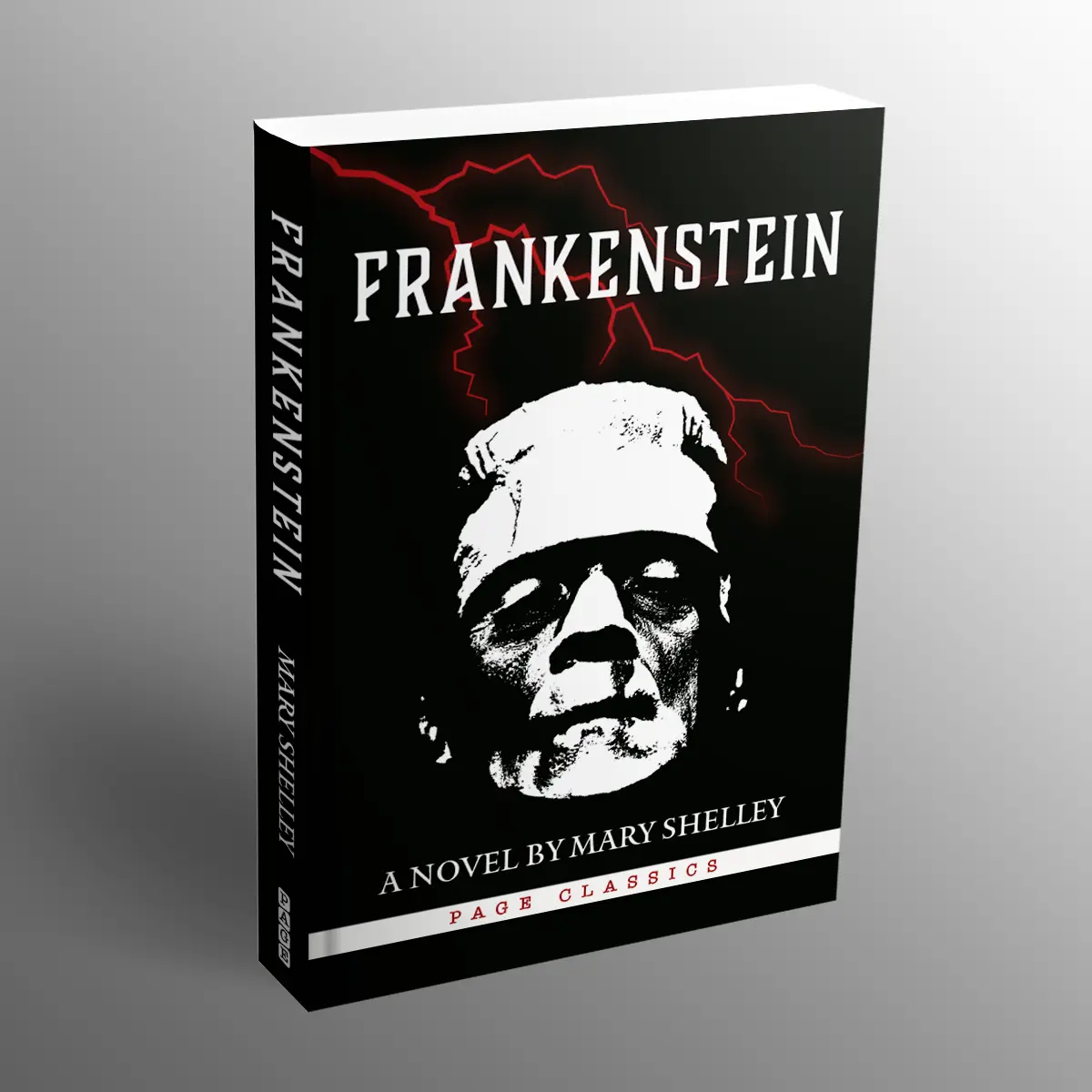 Frankenstein by Mary Shelley - Hardcover Books, Classic Gothic Fiction Novel Focused on the Human Condition and Scientific Ambition