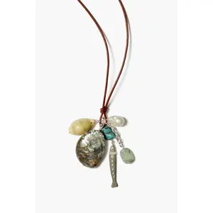 Fisherman's Charm Necklace Abalone Mix
