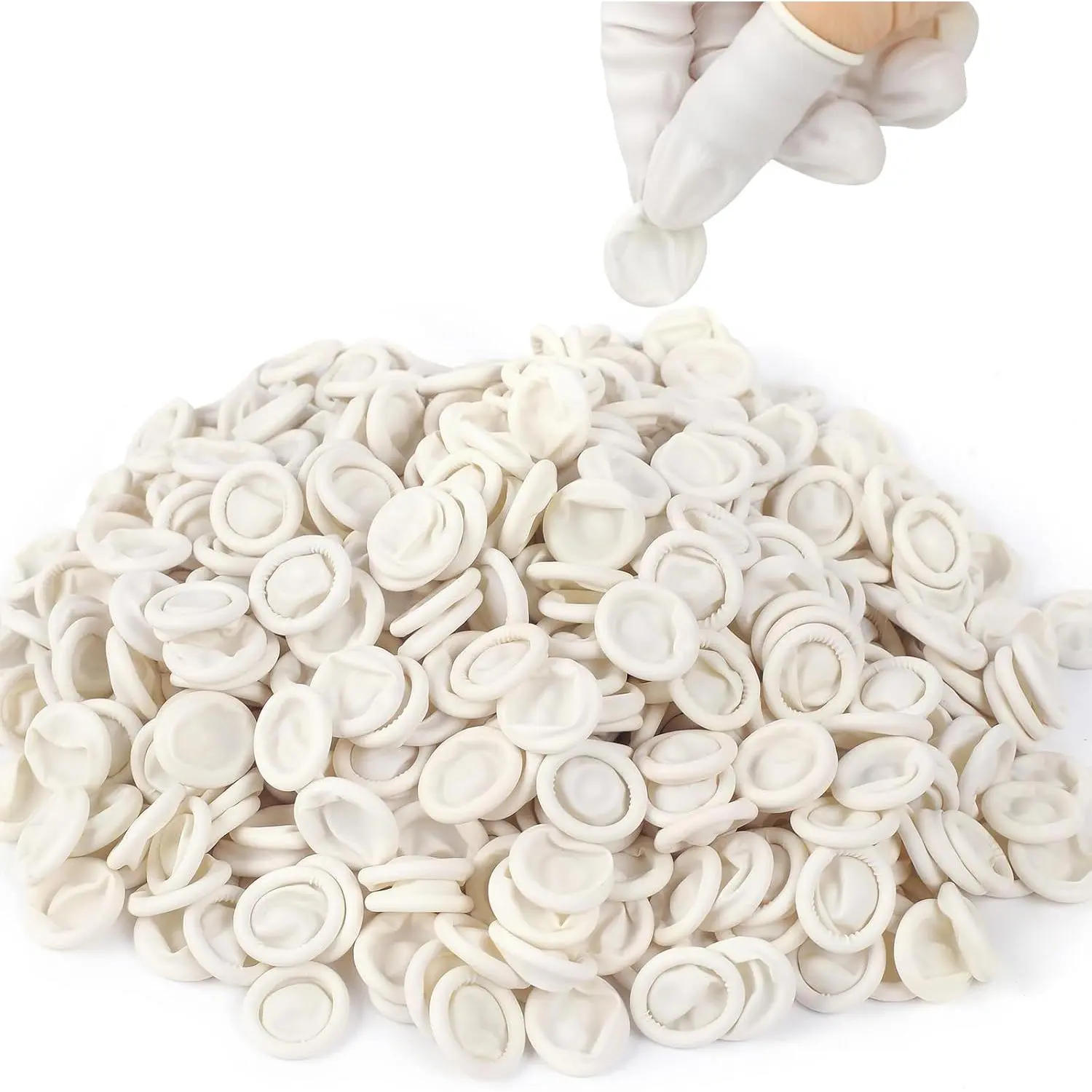 Disposable Medium Finger Cots Gloves (Approx 480pcs), Finger Protectors Covers for Fingertip Protection, Thumb Protector for Electronic Repair, Handmade and Industrial Application