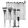 MAANGE 17pcs Prodessional Kabuki Makeup Brushes Set, Face Makeup Brushes, Cosmetic Brushes, Foundation Brush Powder Brush Contour Brush Concealer Brush Eyeshadow Brush Blending Brush Eyelash & Eyebrow Brush, Makeup Accessories Gifts for Friends