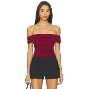 Undress Code Buttercup Bodysuit in Burgundy