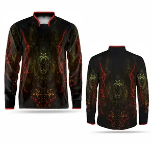 Galaxy High Quality Paintball Long Sleeve Padded Lightweight Jersey Black - 1008