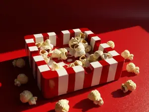 Popcorn Bucket Ashtray – Handmade Novelty Decor