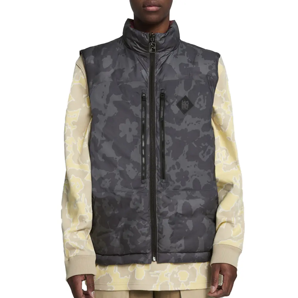 PUMA Mens X Perks And Mini Padded Full Vest Athletic Outerwear Casual - Black