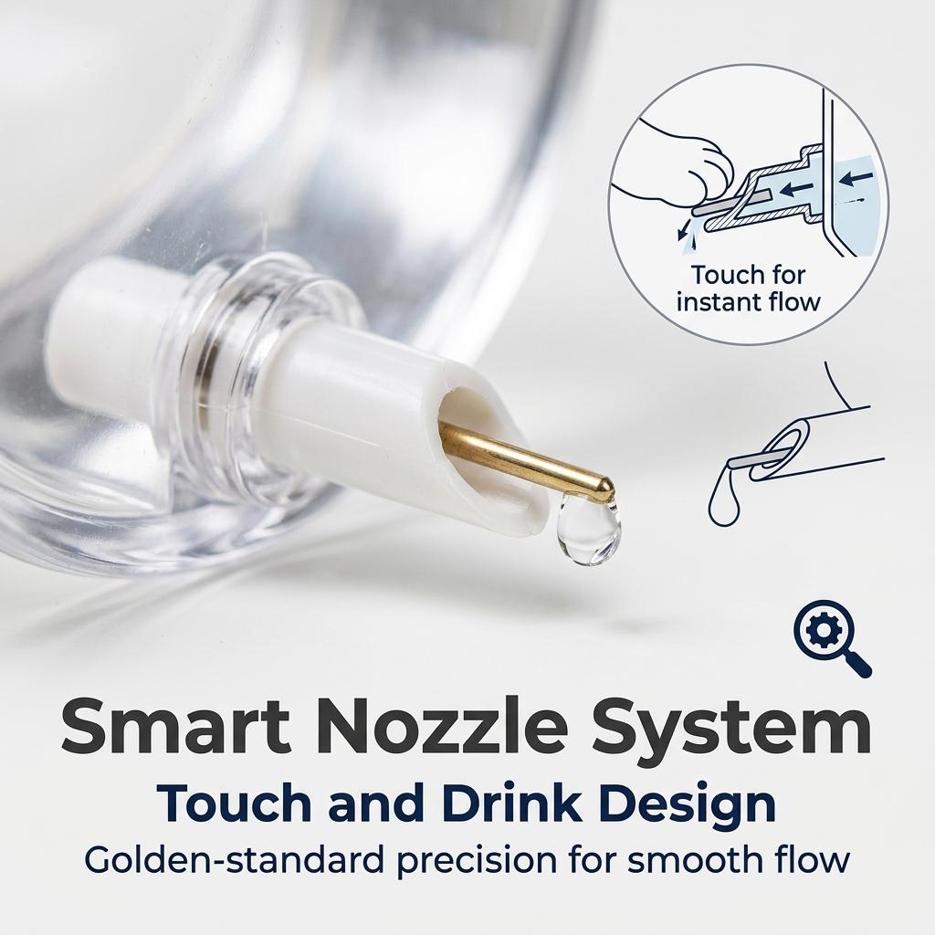 Large Capacity Hanging Bird Water Feeder Leak-Proof Transparent Self-Watering Bottle for Parrots Canaries & Bird Cage Easy-Clean Must-Have